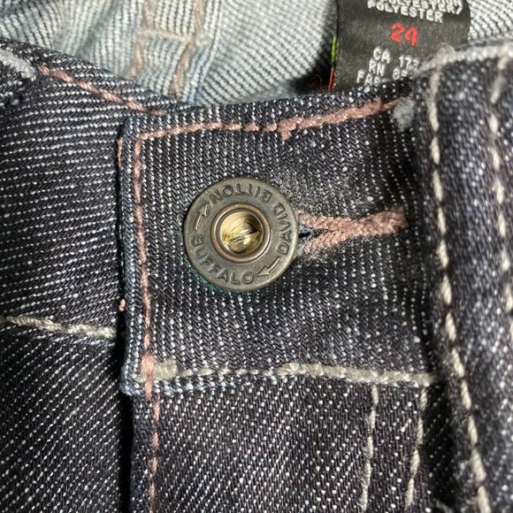 Buffalo Womens Jeans Mega X High Rise Bootcut Blue Black Rinse Sz 24x33 - Picture 6 of 15